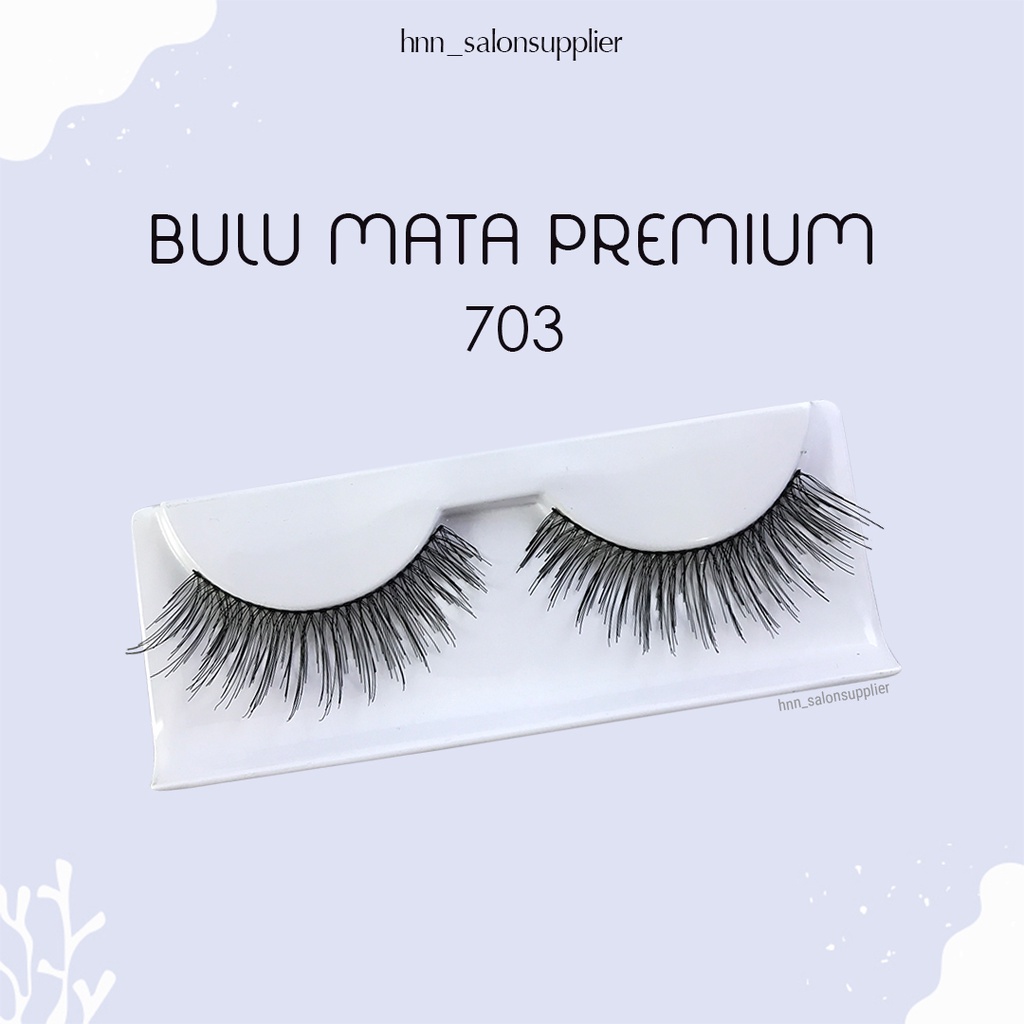 703 Bulu Mata Palsu Handmade Fake Eyelash Eye Lashes Lash Artifivial Belle Eyelashes