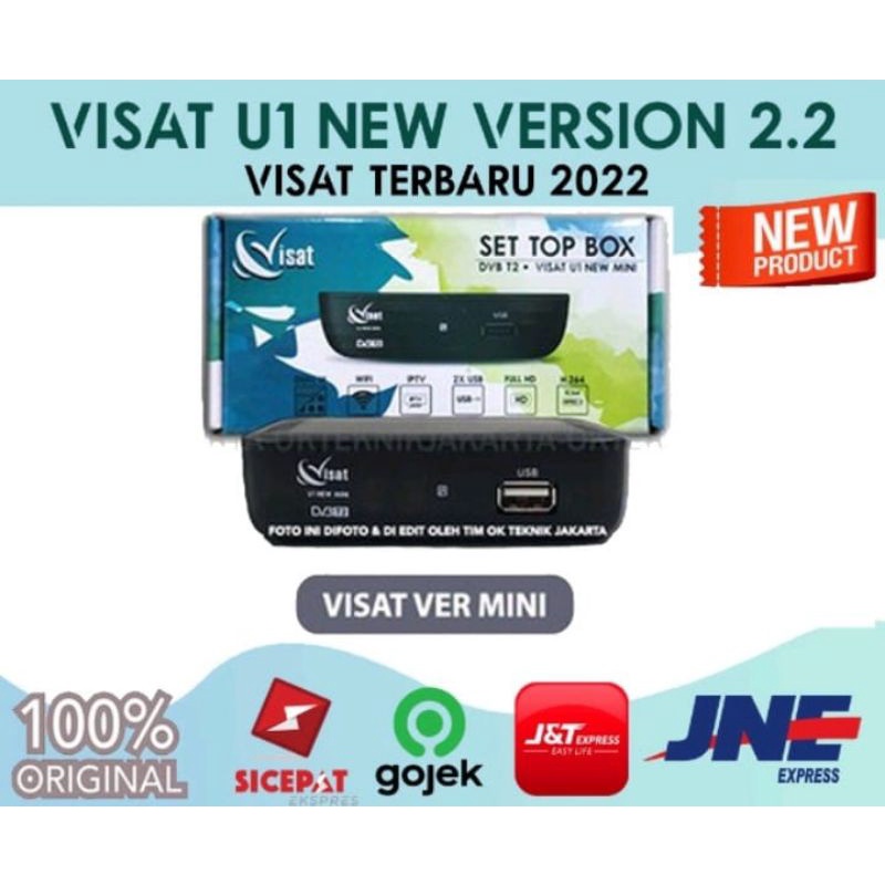 VISAT U1 NEW mini versi terbaru SW 2022 dengan DUAL SUPPLY DC 5V 1ampere