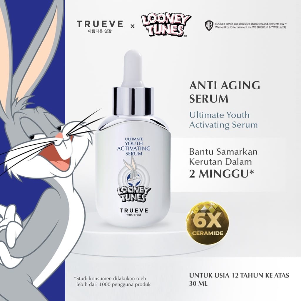 Trueve x Looney Tunes Ultimate Youth Activating Serum 30ml