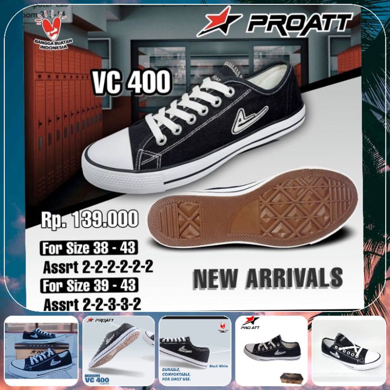 SEPATU SNEAKER PRO ATT VC 400 100% ORIGINAL BY PRO ATT