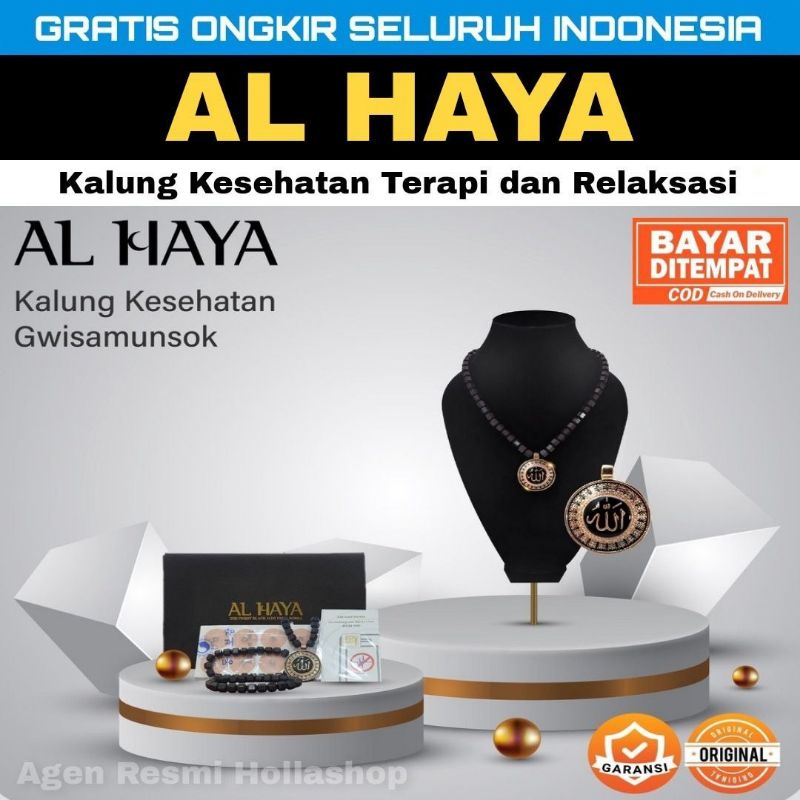 Al Haya RESMI - ORIGINAL 100% - Kalung Terapi Kesehatan dan Relaksasi