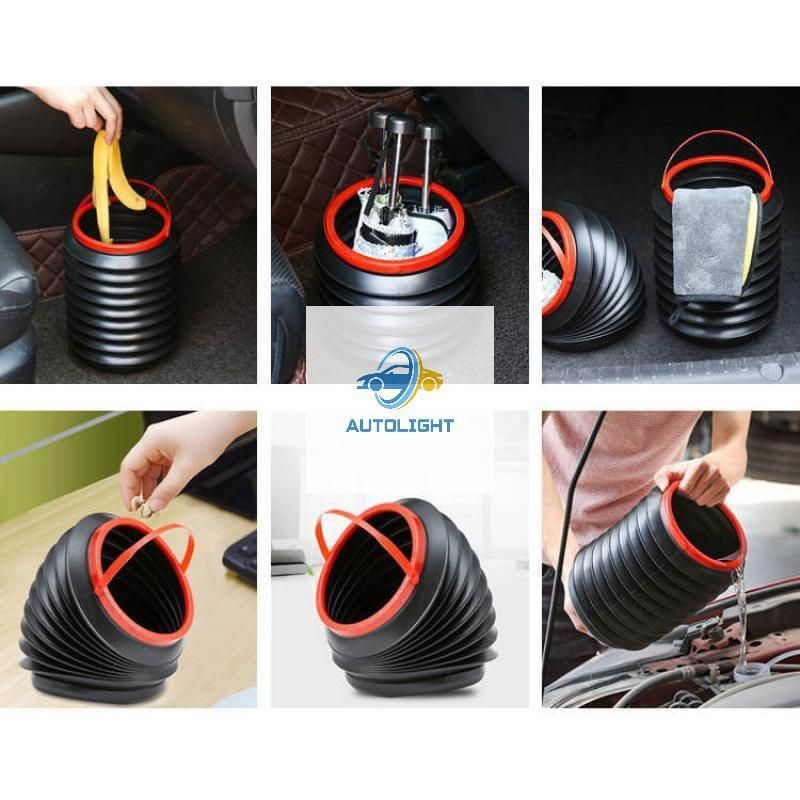 Tempat Penyimpanan Lipat Sampah Tong Air Mobil Multifungsi Sampah mobil