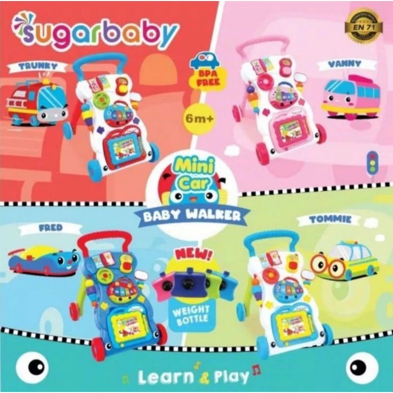 sugarbaby push walker / sugar baby push walker / mainan anak / belajar jalan anak