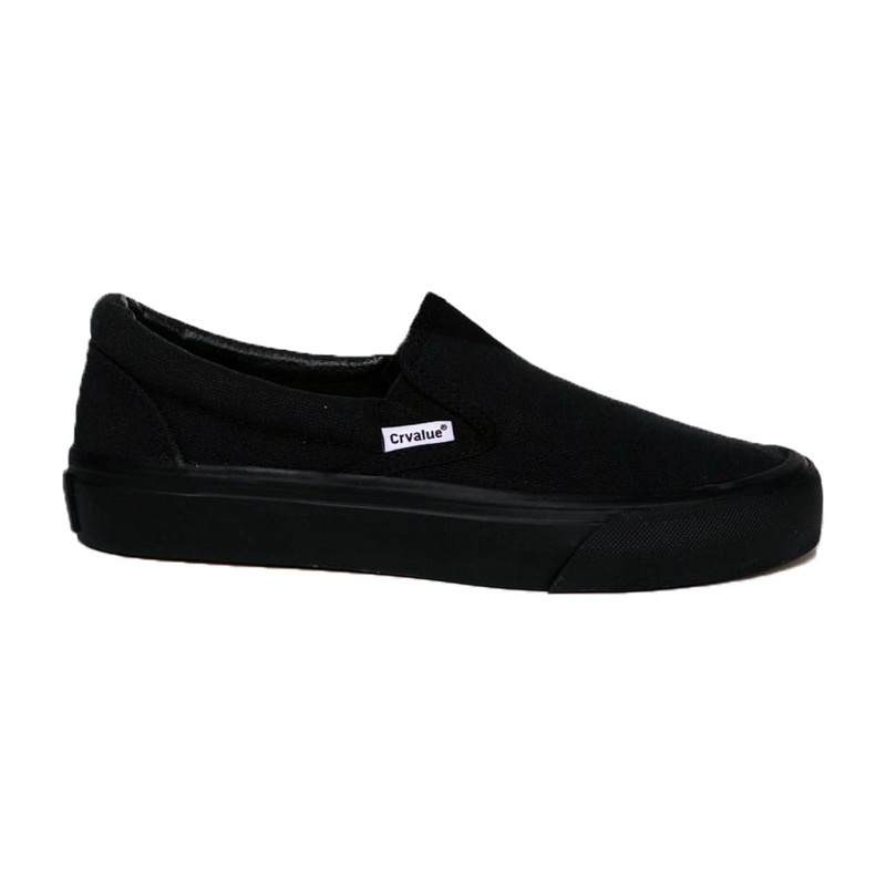 Sepatu Slip On CorvalueFootwear Rochester mono full black