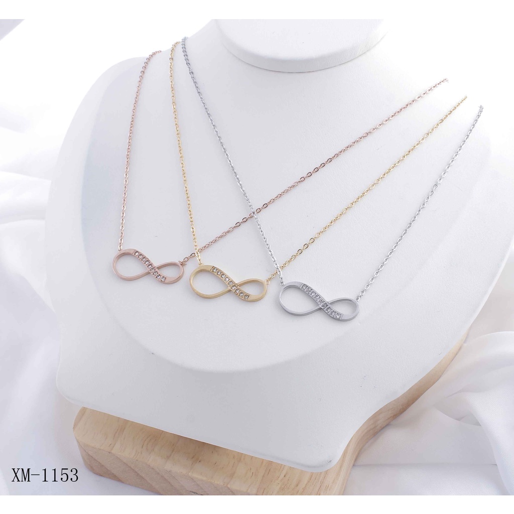 Kalung Titanium Permata Perhiasan Fashion 1153