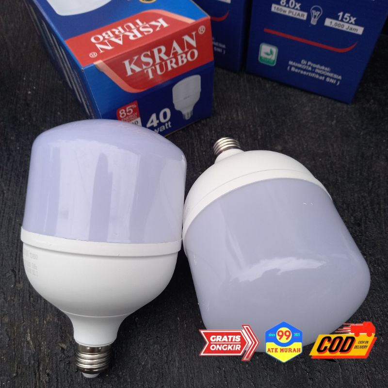 1th Garansi - LAMPU KSRAN Jumbo 40 watt/ lampu bohlam/pijar/lampu outdoor indoor