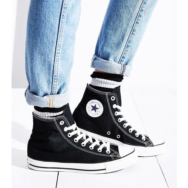 Sepatu Chuck Taylor Converse All Star 70s Black White high Premium Quality Pria Wanita