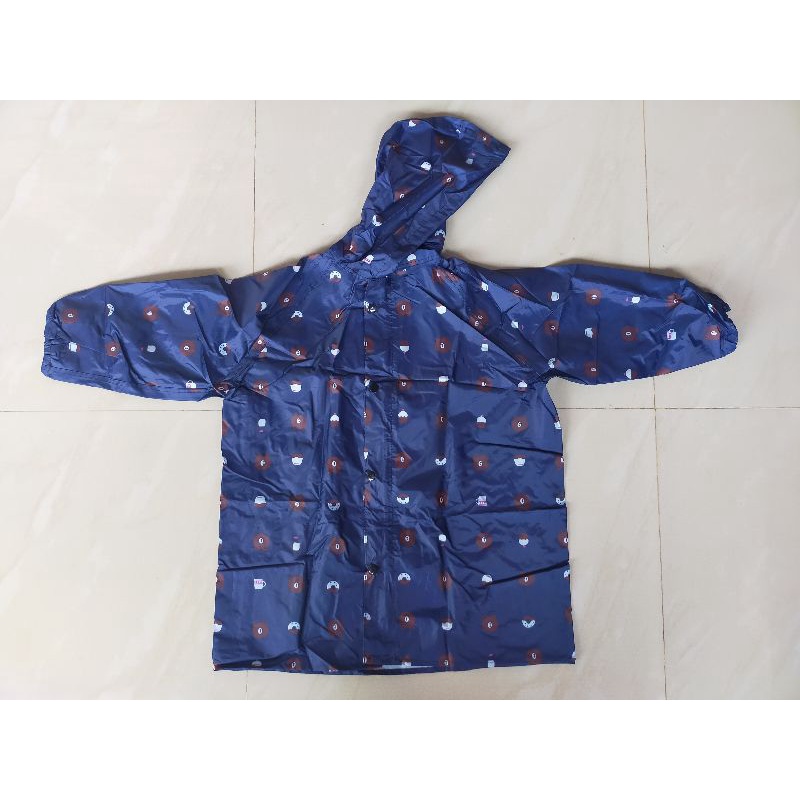 Jas hujan anak 2-5thn Atasan Model Jaket - Mantel hujan anak import 85001