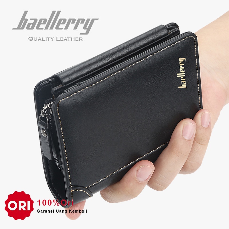 BAELLERRY D9159 Dompet Pria Wanita Bahan Kulit PU Leather Premium WATCHKITE WKOS