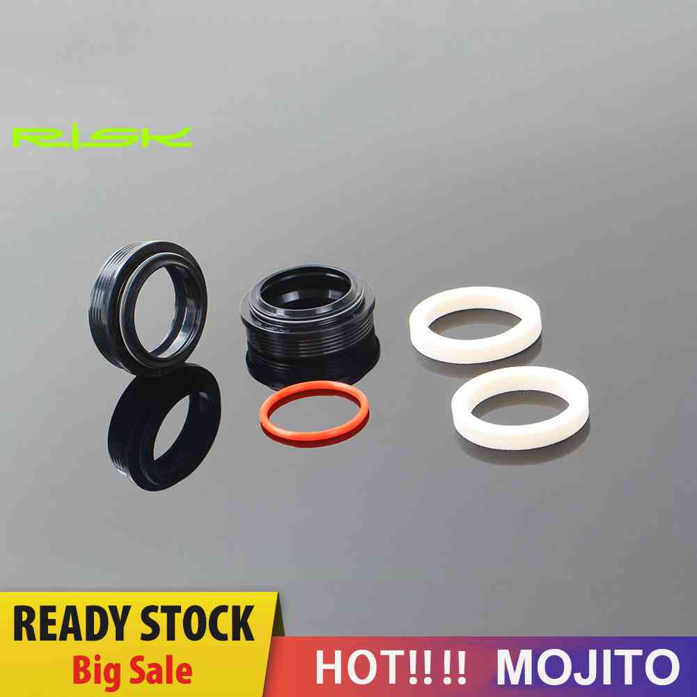 Risk Set Ring Segel Oli Fork Depan Sepeda Gunung Bahan Busa Spons Anti Debu Ukuran 32mm