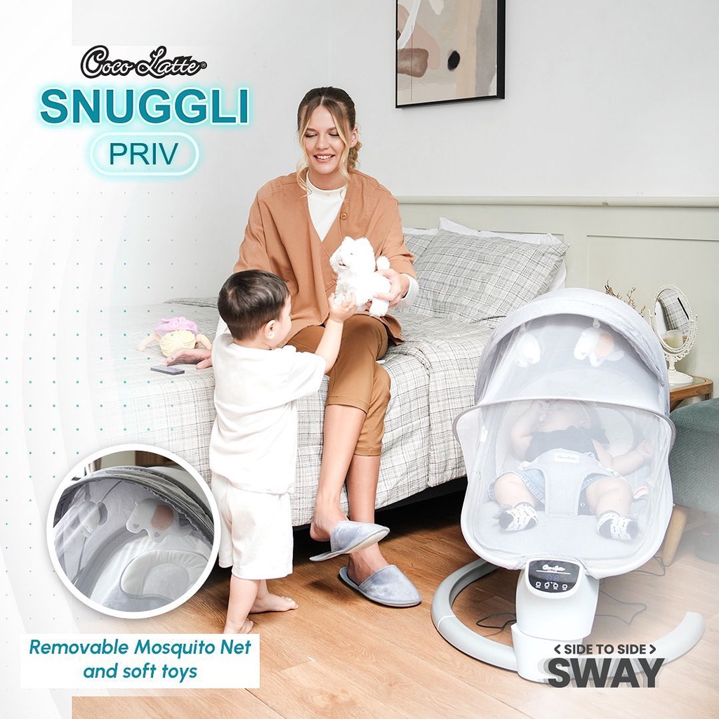 Cocolatte Swing Snuggli Priv Bouncer Elektrik Ayunan Bayi Otomatis With Remote Control