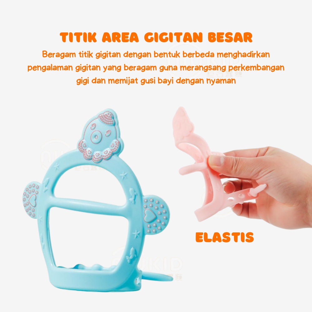 NIUKID GELANG GIGITAN BAYI TEETHER BAYI MAINAN GIGITAN BAYI