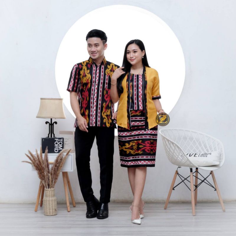 Batik couple Atasan Wanita Seragam Kerja Trending New Arrival M L XL