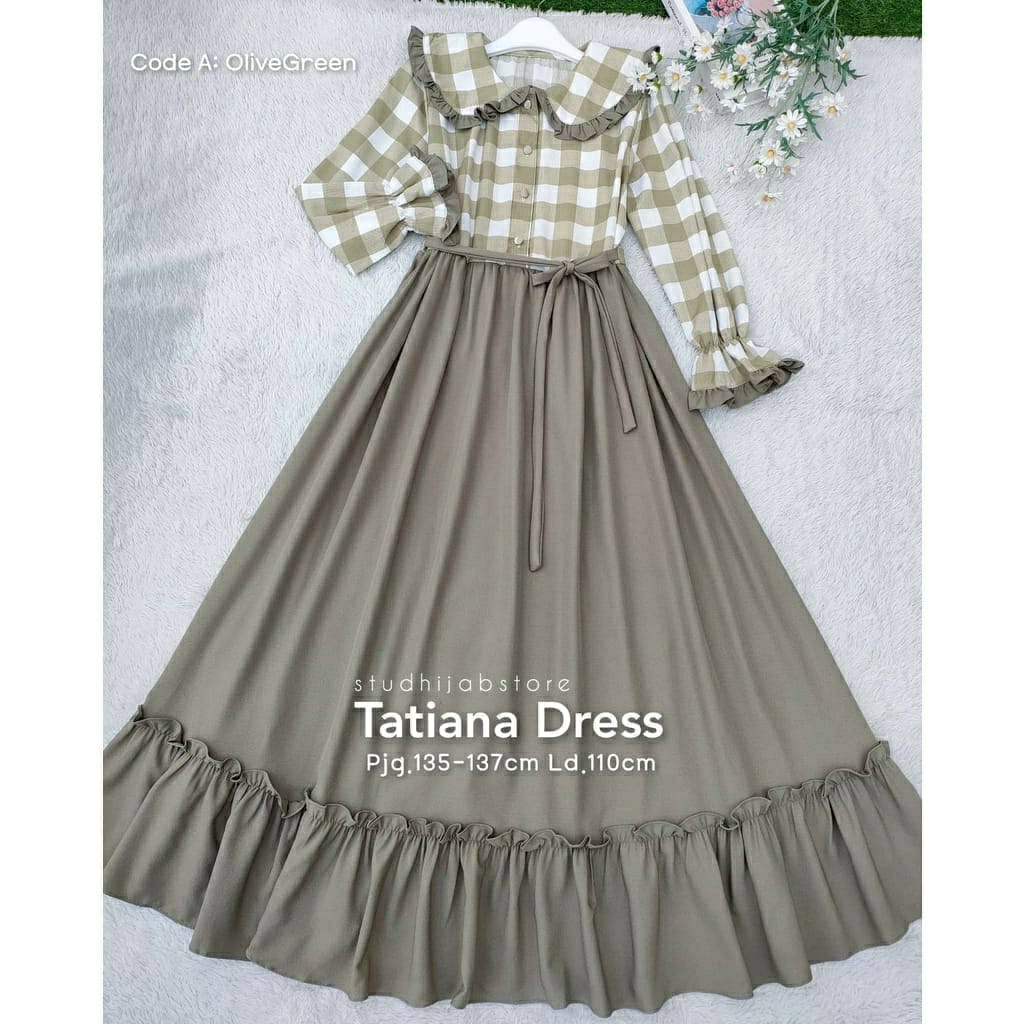 TERMURAH TATIANA DRESS GAMIS ANAK TANGGUNG TERBARU BAJU MUSLIM ANAK BAJU GAMIS KORE STYLE