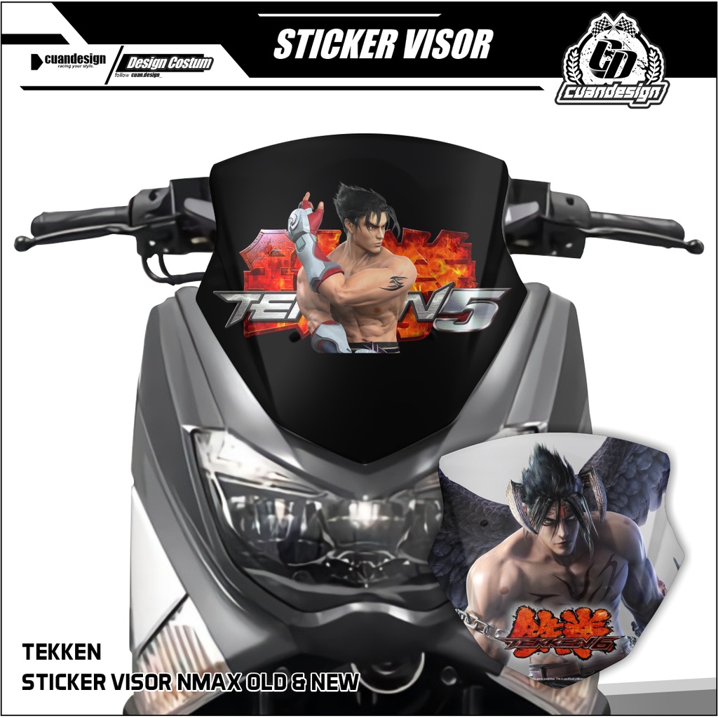 STIKER DECAL VISOR NEW NMAX 2020 / OLD NMAX (2015-2019) - TEKKEN