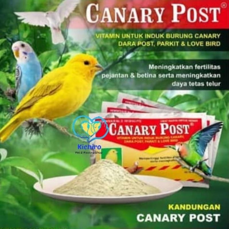 Canary Post 10 gram Vitamin Burung Kenari Pos Eka Farma