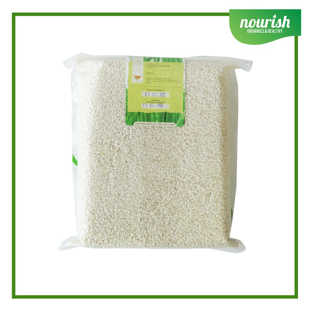 Lingkar Organik, Beras Menthik Putih Organik (Organic White Rice) 2 kg