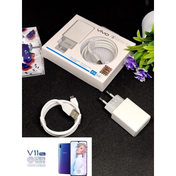 Charger Vivo V11 Pro For Micro/Charger Vivo V19 For Type C High Quality Pengisi Daya Super Cepat Promo By Sen