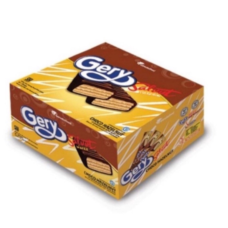 

Gery Salut Saluut Wafer Coklat Chocolate Hazelnut Box Isi 24Pcs 24 Pcs