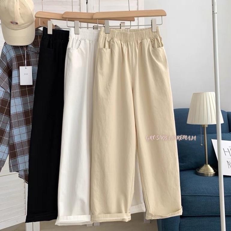 RESTOCK SEYOL PANTS UNIQLO - CELANA UNIQLO - KULOT UNIQLO - CELANA LINEN - CELANA KOREA - CELANA BAH