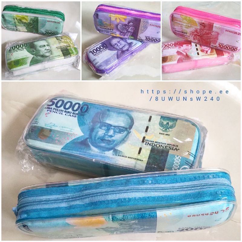 

Toserba Gemilang Jaya _ Kotak Pensil Motif Uang Pensil Case