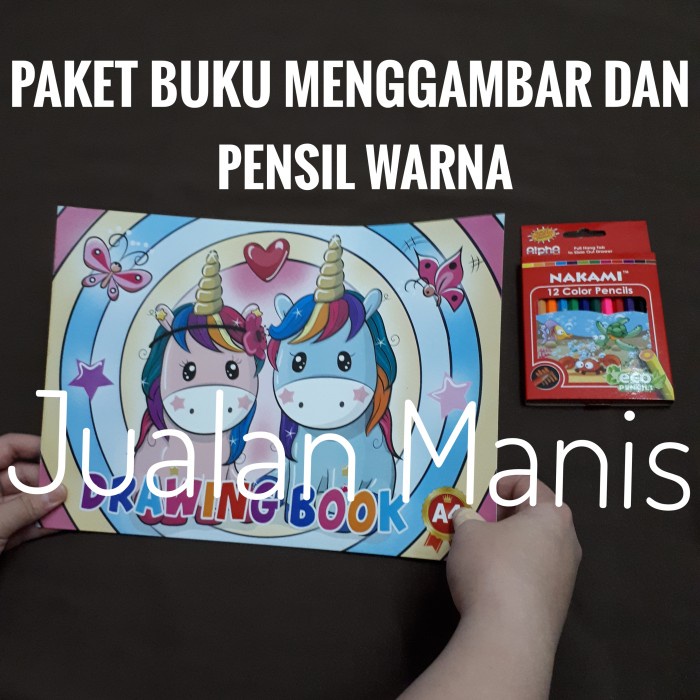 

Limited Blank Drawing Book Unicorn Paket Buku Gambar Set Pensil Warna Terbatas