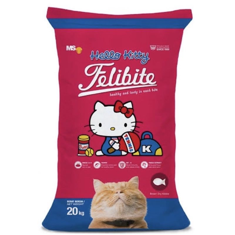 Filibite ikan 20kg makanan Kucing kemasan baru dry food