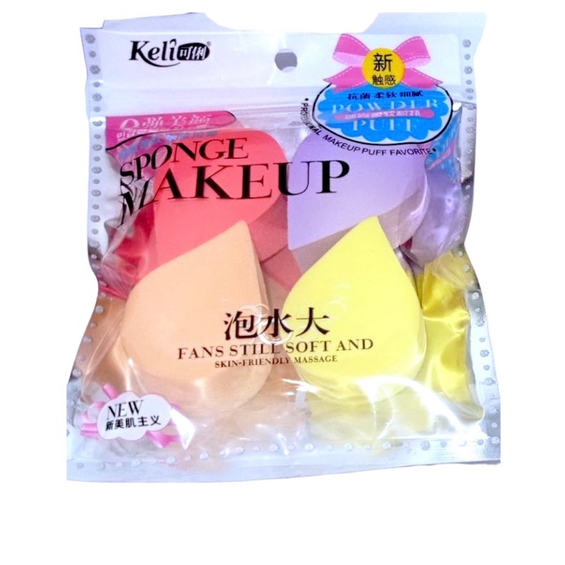 MAKE UP SPONGE BEAUTY BLENDER ISI 4 PCS BEST QUALITY / SPONGE MAKE UP FOUNDATION