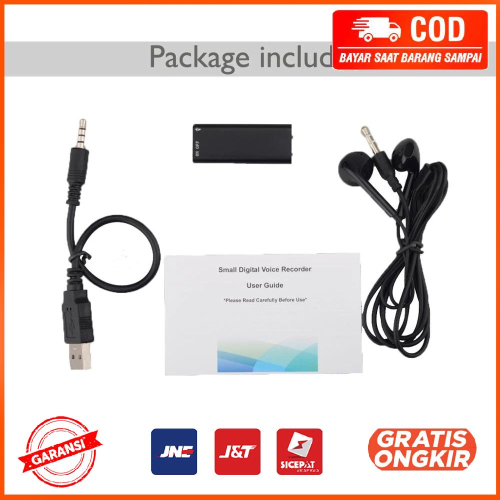 Perekam Suara Hyperbolic Digital Voice Recorder 8GB - GX-R01