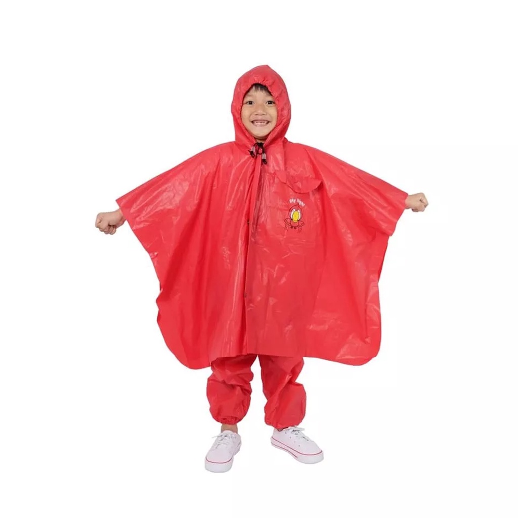 FELWINSHOP Jas Hujan Anak Poncho Celana Plevia Best Kids 120 Kid