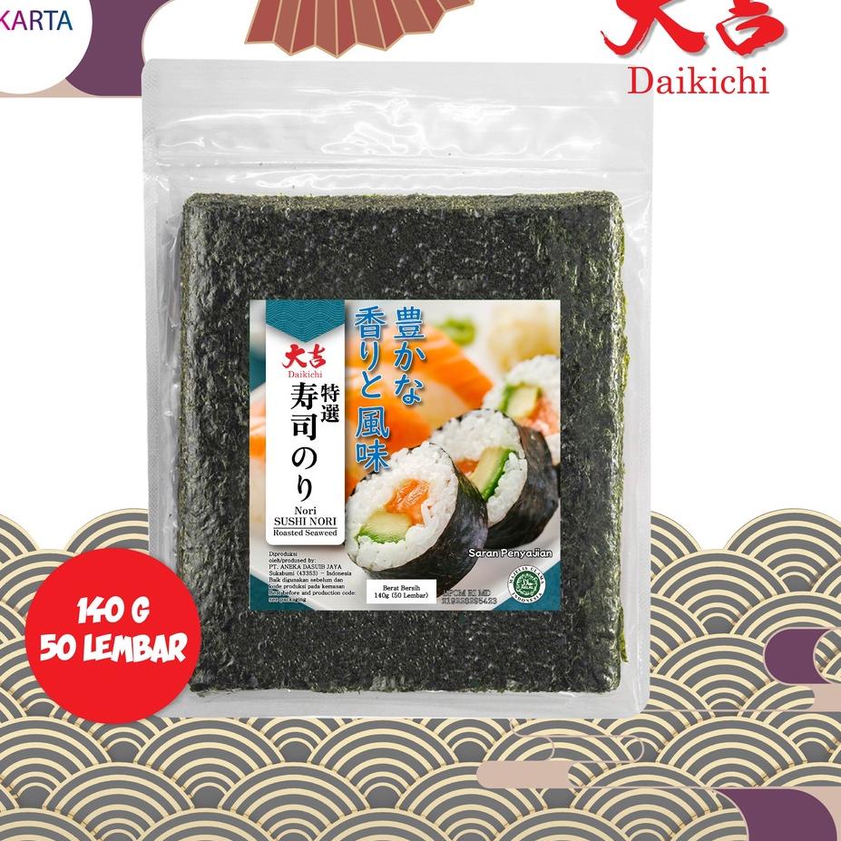 

TRCT9f9E--Sushi Nori Daikichi HALAL Seaweed Rumput Laut Sushi Untuk Kimbab/ Gimbab