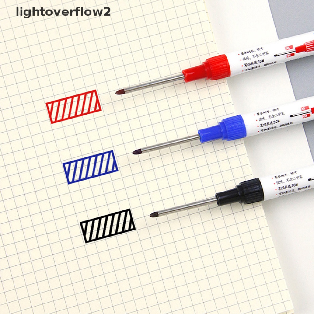 (lightoverflow2) Spidol Hitam Multifungsi Kepala Panjang Untuk Dekorasi Kamar Mandi / Pekerjaan Kayu