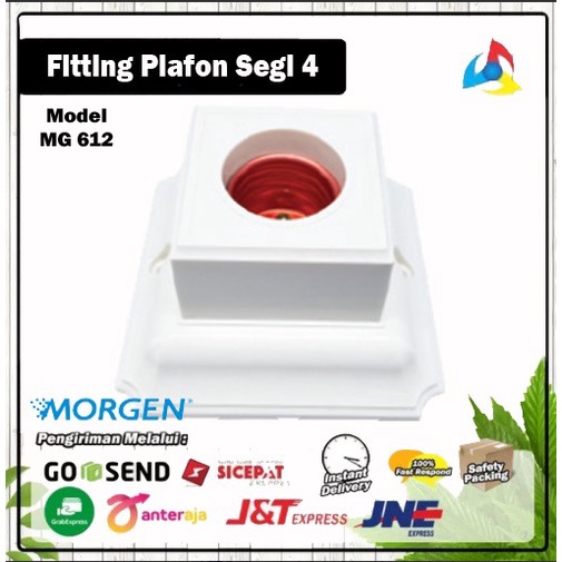 Fitting Plafon Segi 4 Morgen MG-612