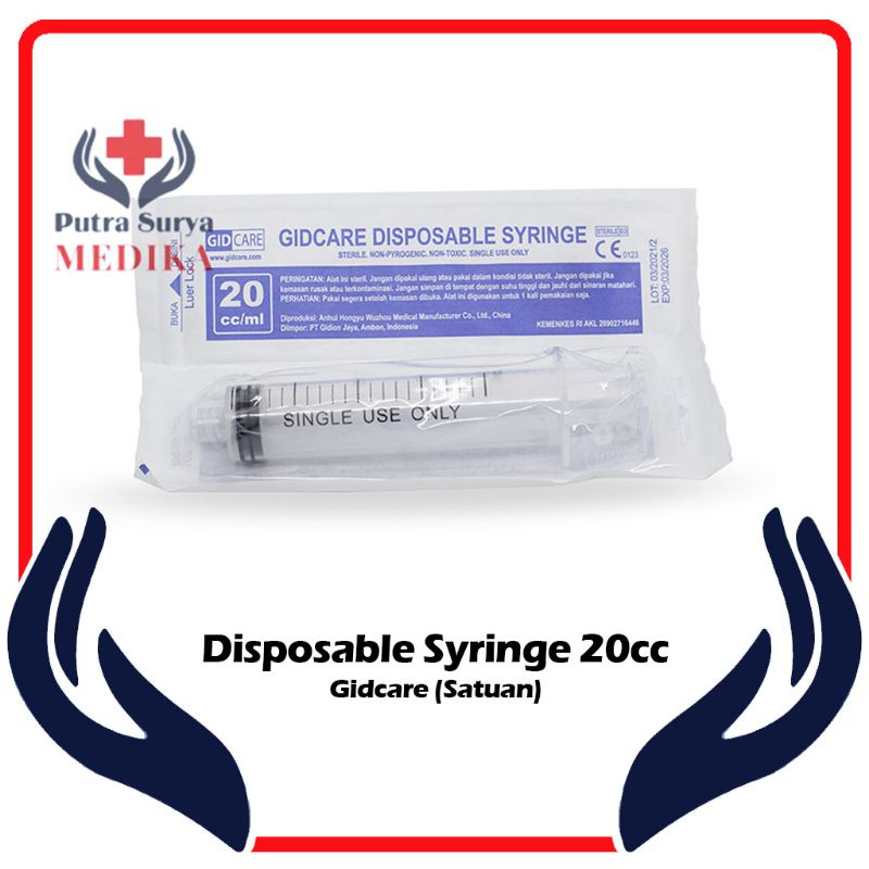 Syringe - Alat Suntik 20 cc Gidcare Satuan