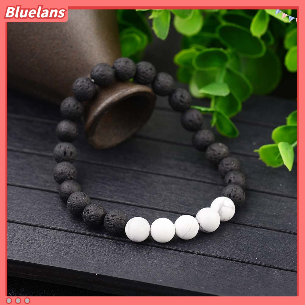 Gelang Manik-Manik Batu Alam Tiger Eye Elastis Untuk Unisex