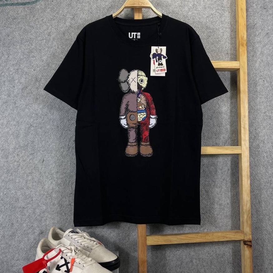 KAOS TSHIRT UNIQLO X KAWS PINK LENGAN PENDEK MIRROR FULLTAG