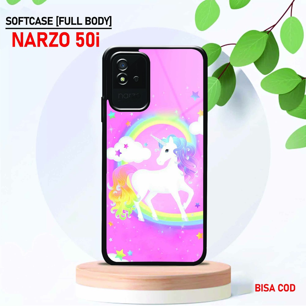 Softcase Glossy Realme Narzo 50i - Fashion Case [ UC 28 ] Realme Narzo 50i - Softcase Mengkilat Real