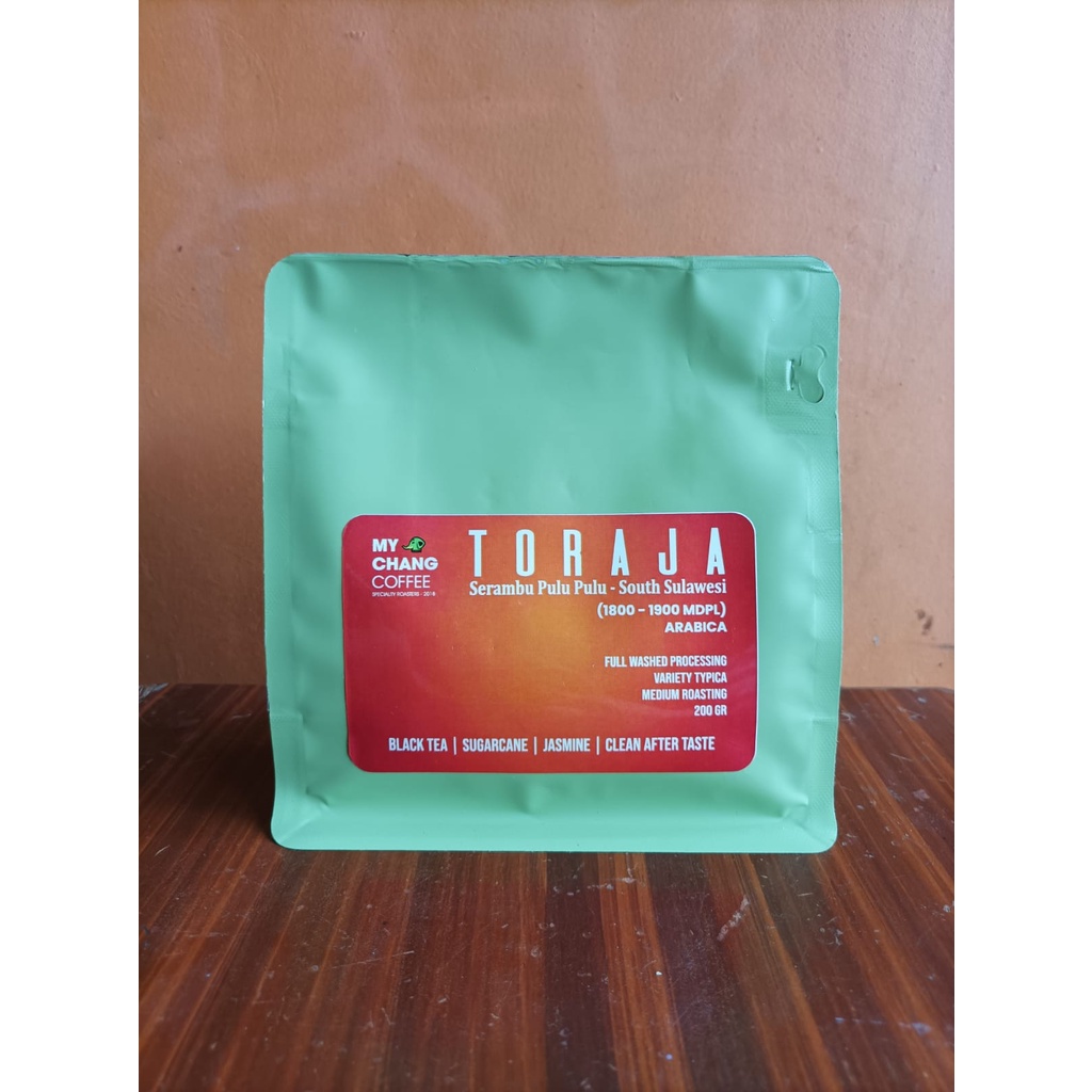 

Kopi Arabika Toraja 200 gram Medium Roast Bean Full Washed Processing