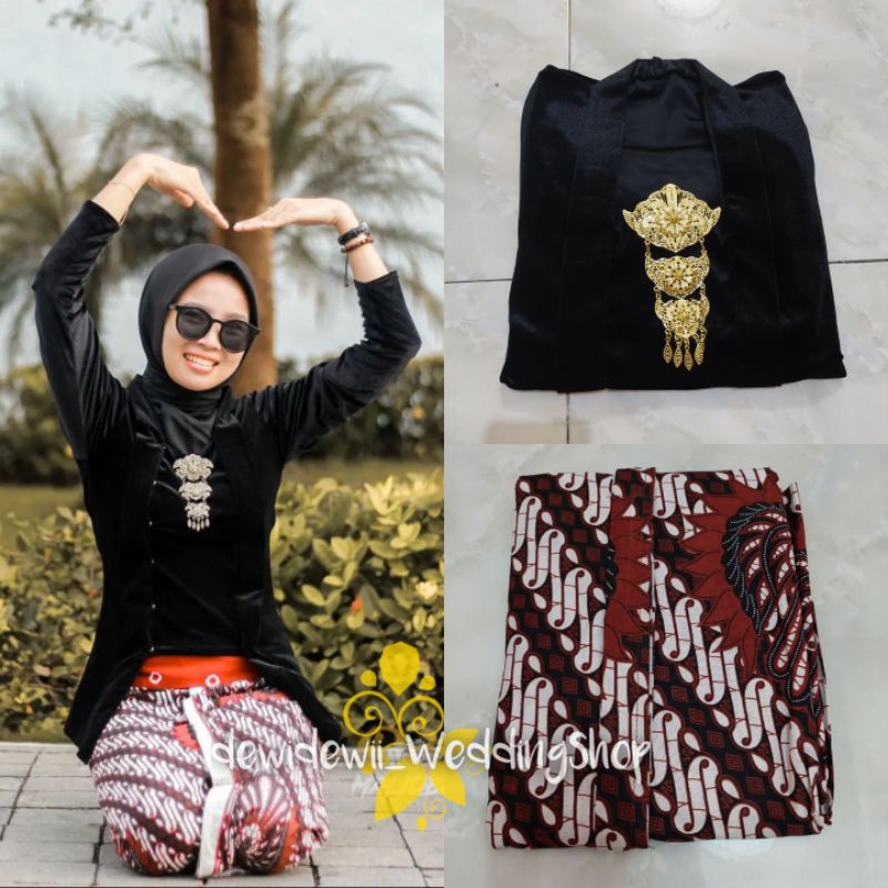 [1 Set] Jarik Instan + Kebaya / Motif PG