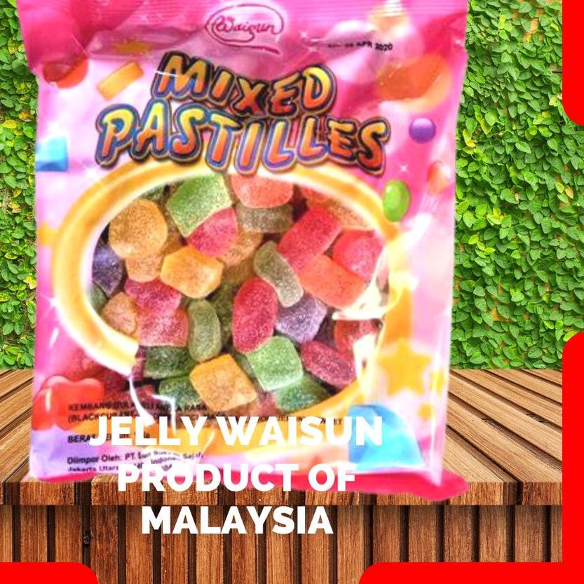 

SALE!!JELLY MALAYSIA 1KG / WAISUN MIXED PASTILLES / JELY ANEKA RASA / PERMEN LUNAK ANEKA RASA BUAH|KD2