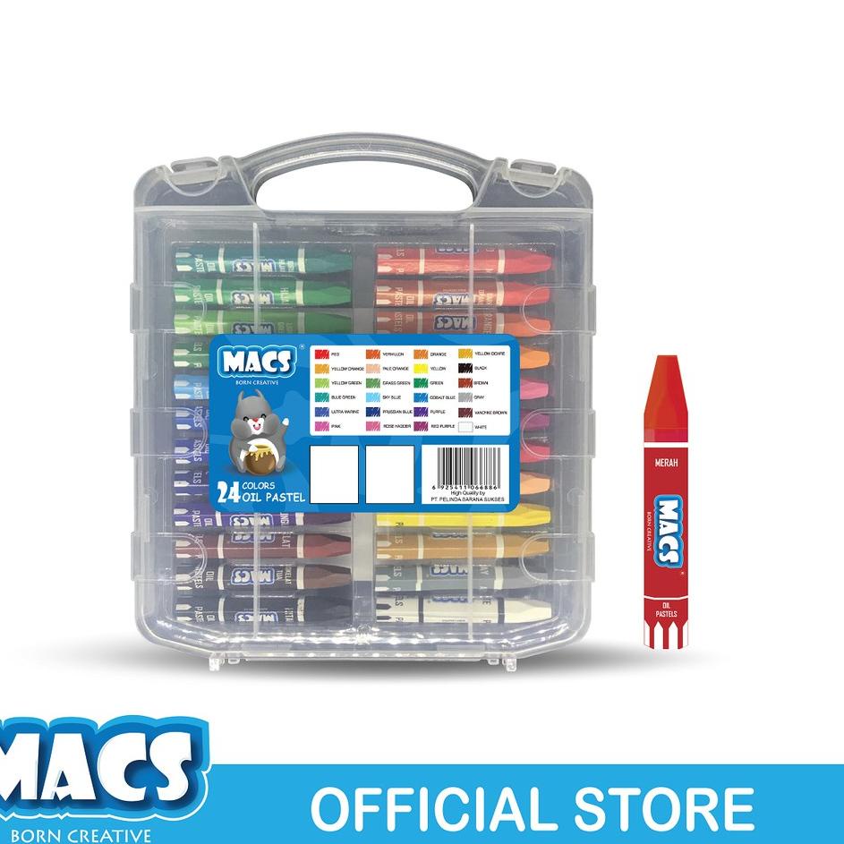 

✓ Macs Crayon Oil Pastel Color 24 Warna Terjangkau