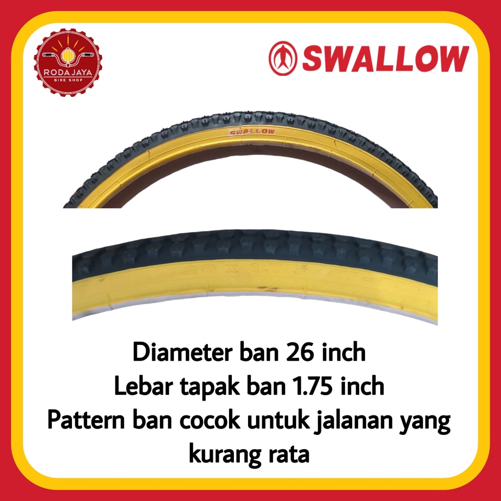 SWALLOW 26 x 1.75 Ban Luar Sepeda
