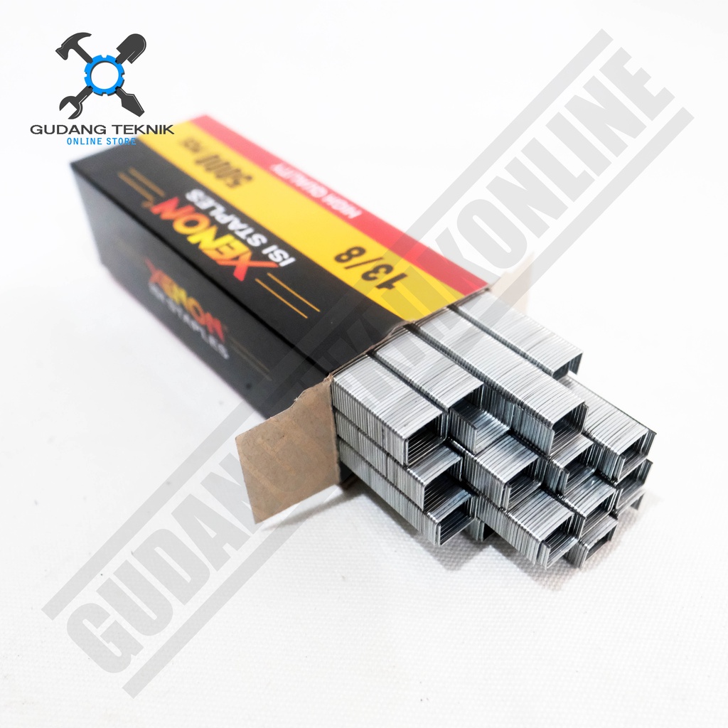 Isi Staples Paku Tembak XENON 13/8 - Refill Air Nailer Stapler Gun XENON / Refil Isi ulang Staples XENON