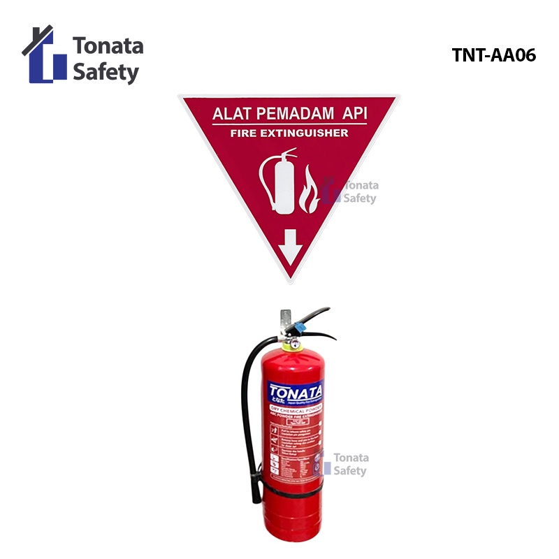 Segitiga APAR / Rambu Akrilik APAR Sesuai Permenakertans / TNT-AA06