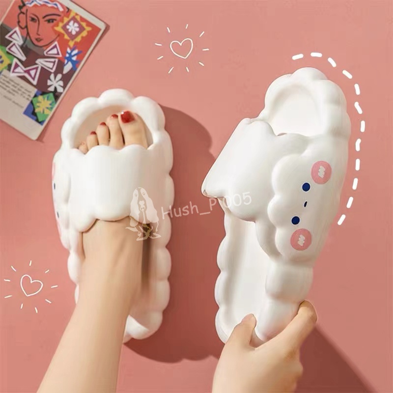 [36-41] Komin Sandal Selop Wanita Cute Cloud Sandal Jelly Korea Anti Slip Sandal Rumah Import Sandal Awan Lucu Nyaman Empuk