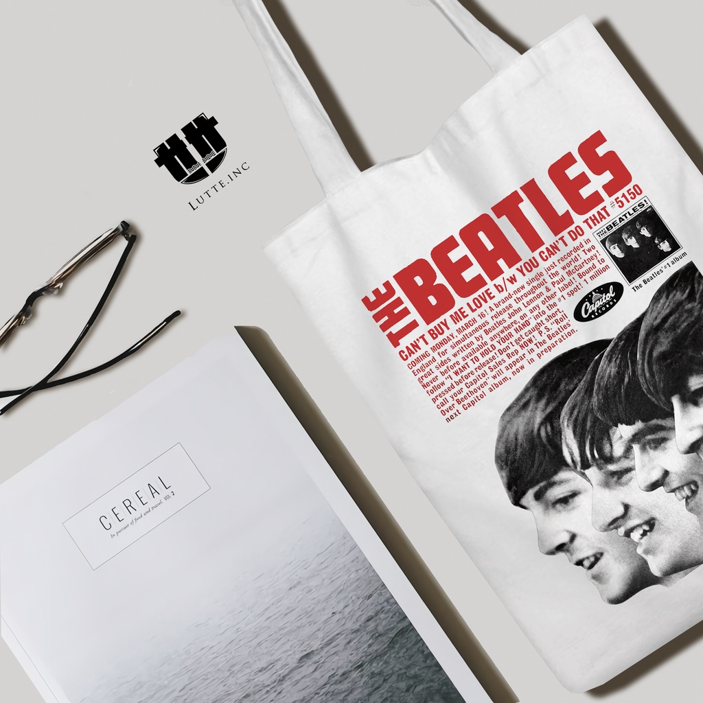 Tote Bag The Beatles ToteBag Kanvas Premium Lutte.Inc