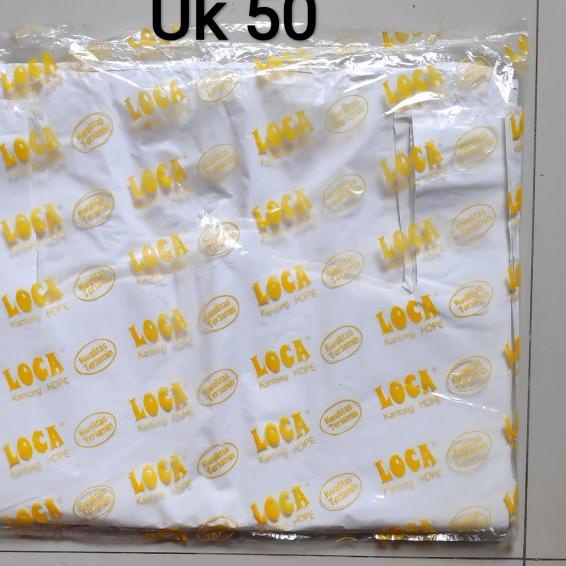 

Kantong plastik /kantong kresek putih uk 50