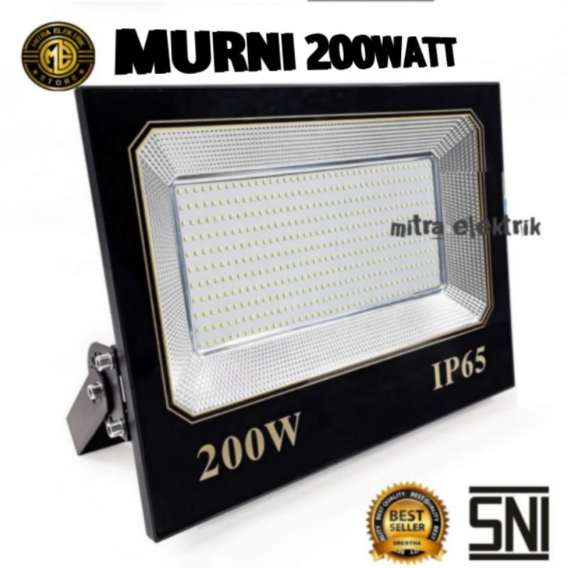 LAMPU SOROT OUTDOOR MURNI LED 100W 200W LAMPU TEMBAK LAPANGAN PANGGUNG LAMPU  PUTSAL LAMPU JALAN 220VOLT