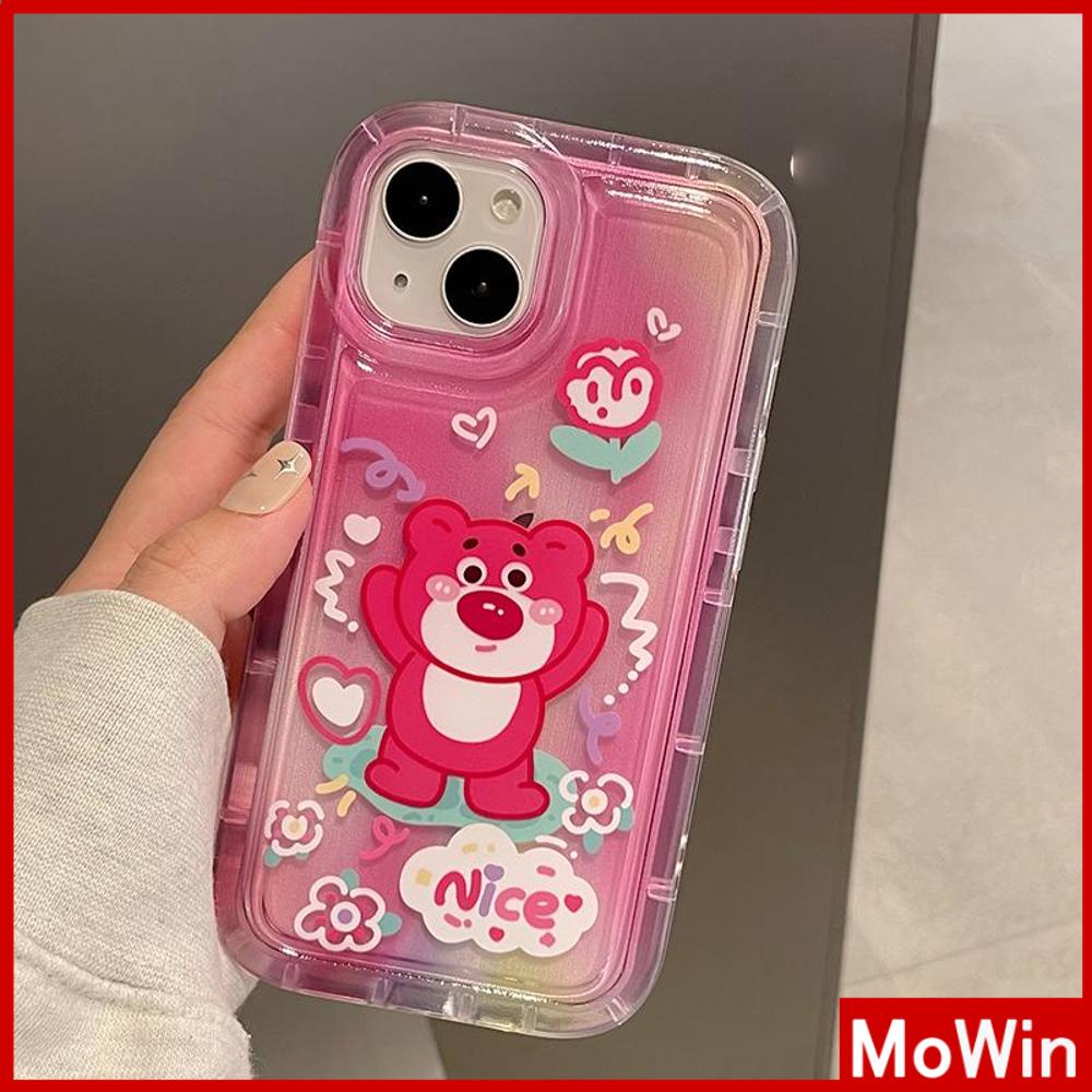 For iPhone 14 Pro Max iPhone Case Soft Case TPU Clear Case Airbag Shockproof Protection Camera Cartoon Cute Compatible For iPhone 13 Pro Max 12 Pro Max 11 Pro Max 7plus XR xs max