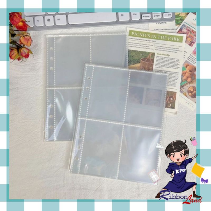 ( 10 lembar ) A5 Binder Sleeve ONE SIDE Clear Tebal PC Photocard